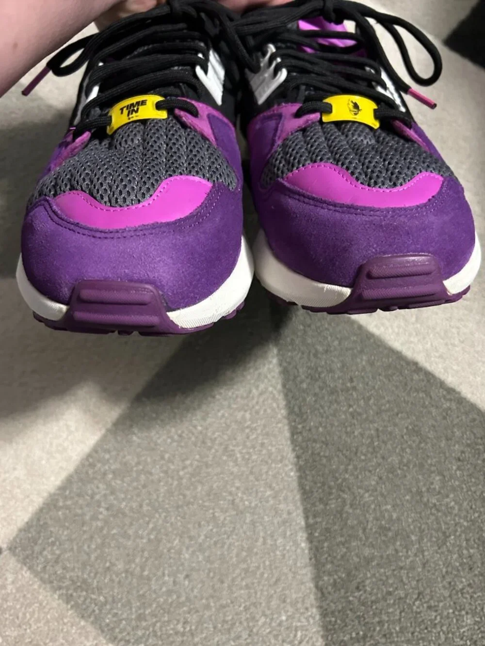 Adidas X Ninja ZX Torsion 'Time In-Glory Purple' Mesh/Suede Sneakers Men's 10.5